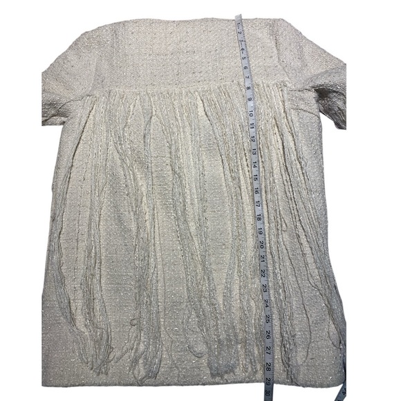Zara Cream Fringe Blazer - Picture 15 of 16